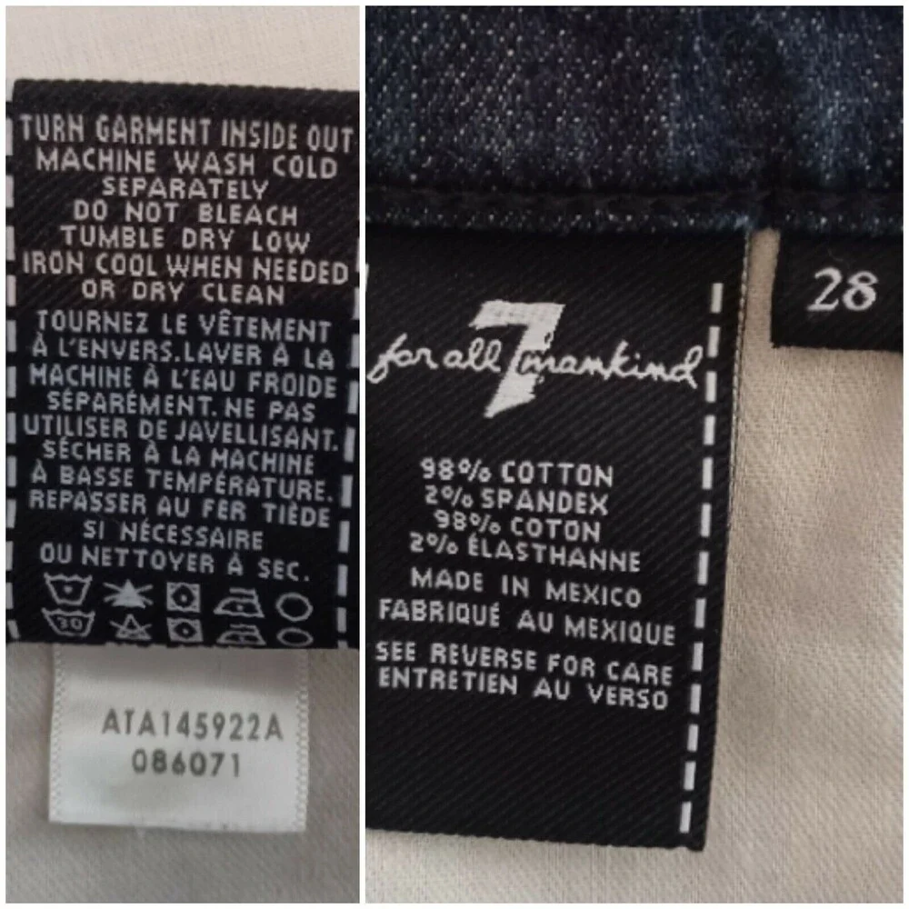 7 For all Mankind Carsen Women's Jeans Size 28
